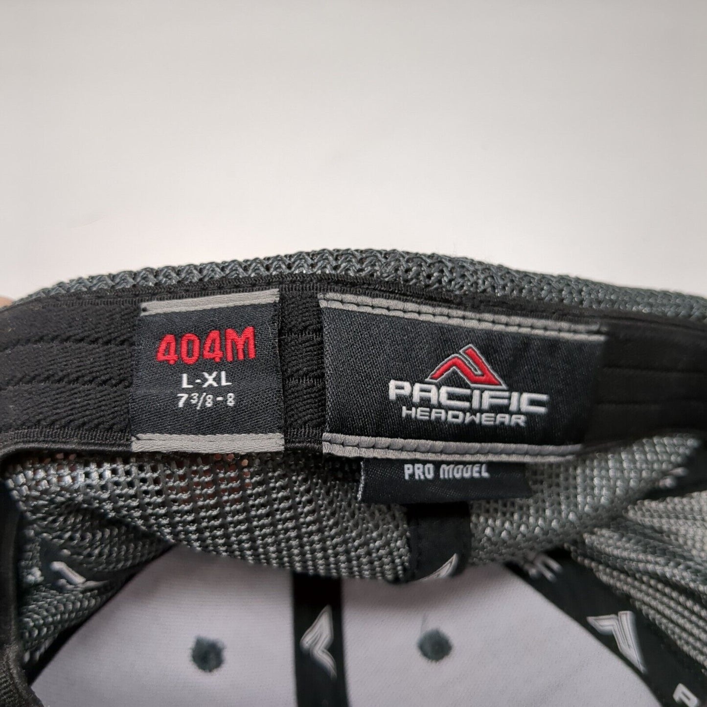 Letter N Fitted Trucker Hat Gray 7 3/8-8 Mesh Back 6 Panel Pacific Headwear