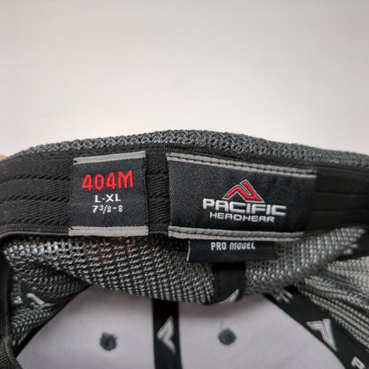 Letter N Fitted Trucker Hat Gray 7 3/8-8 Mesh Back 6 Panel Pacific Headwear