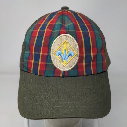 Boy Scouts Of America Webelo Strapback Hat Green M/L Plaid Web Twill Uniform Cap