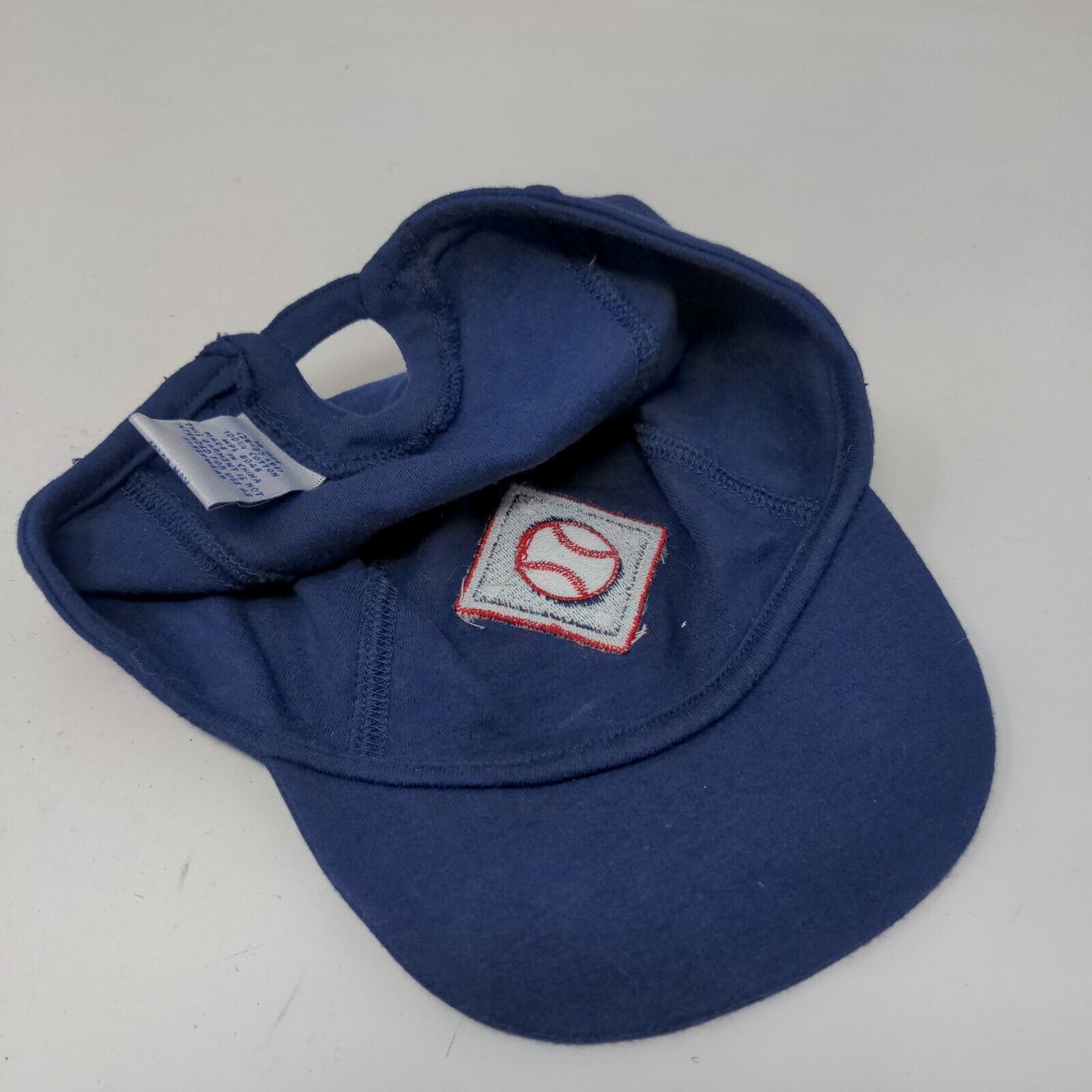 Unbranded Baby Stretchy Hat Blue Size 18 Months Embroidered Baseball Logo