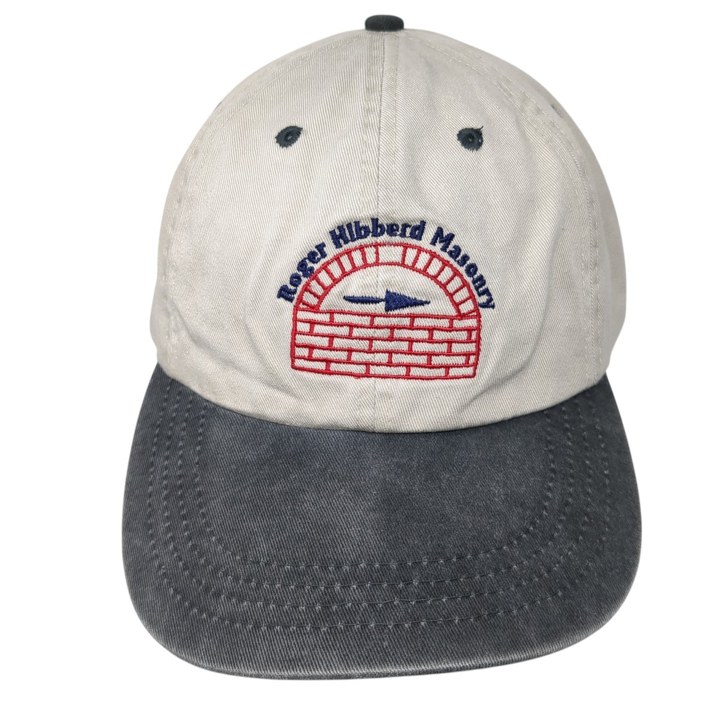 Roger Hibberd Masonry Baseball Cap Beige One Size Adjustable Embroidered Nissin