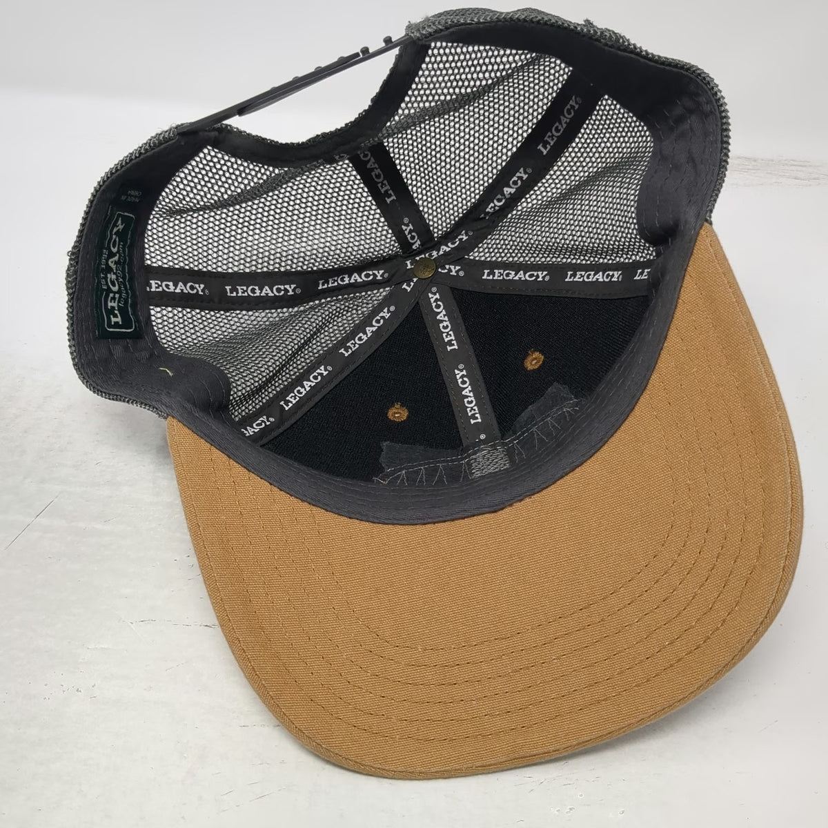 Legacy Rockaway Beach Oregon Baseball Cap Brown Gray One Size Mesh Snapback Hat