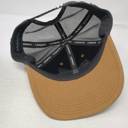 Legacy Rockaway Beach Oregon Baseball Cap Brown Gray One Size Mesh Snapback Hat