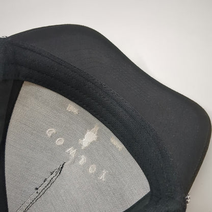 Cowboy Country Club 5 Panel Black Hat One Size Braided Rope Snapback Golf Cap