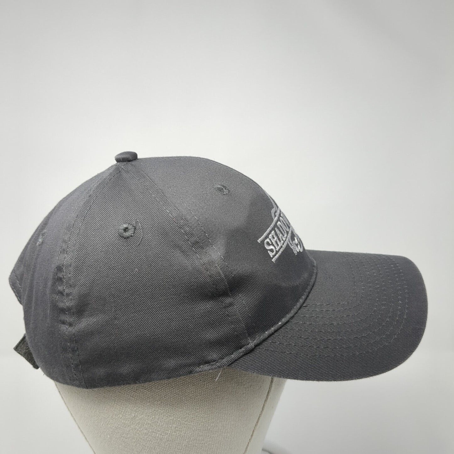 Shadow Dawg Strapback Hat Gray One Size Adjustable Embroidered Port & Company