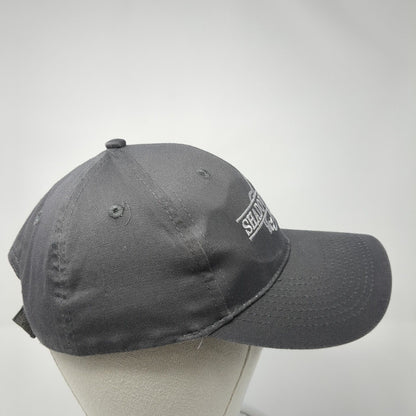 Shadow Dawg Strapback Hat Gray One Size Adjustable Embroidered Port & Company