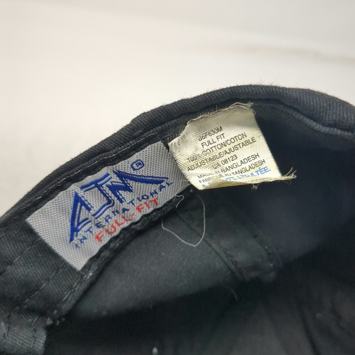 AJM Baseball Cap Black OS Move Safe Industrial Athlete Strapback Hat Adjustable