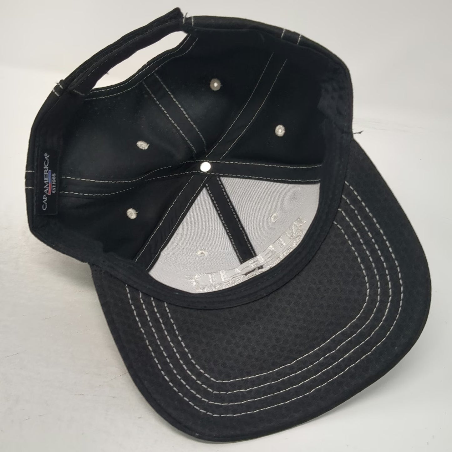 Cap America Baseball Cap Black One Size Inter-City Construction Hat Strapback