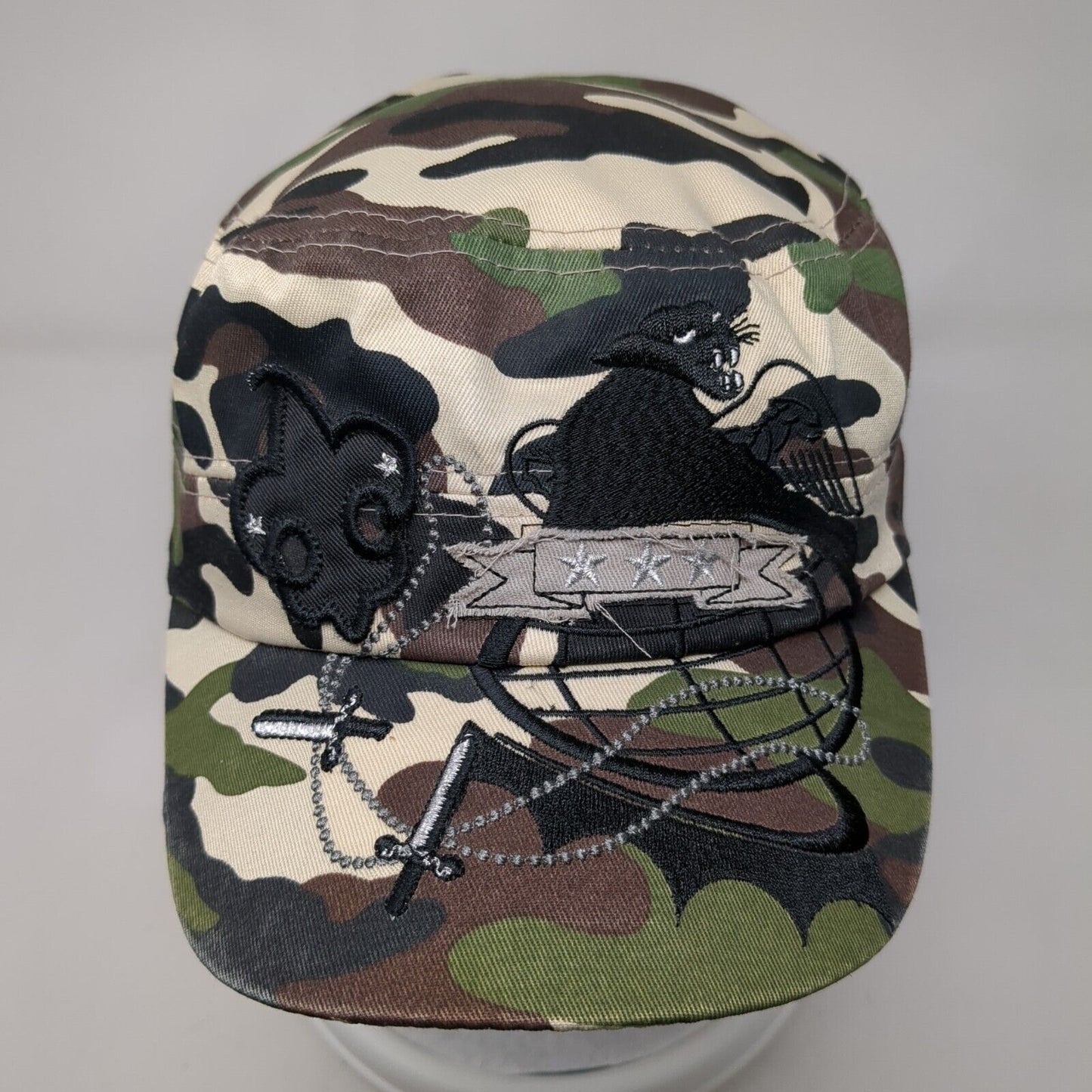 Something Special Fitted Cadet Army Cap Hat Camo One Size Embroidered