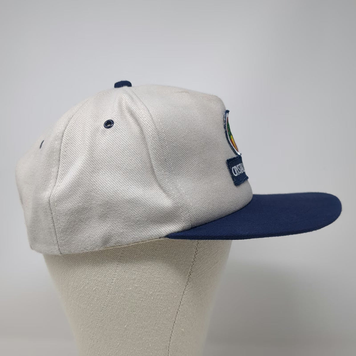 K-Products 5 Panel Gray Blue Hat One Size Crystal Beet Seed Patch Snapback