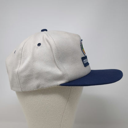 K-Products 5 Panel Gray Blue Hat One Size Crystal Beet Seed Patch Snapback
