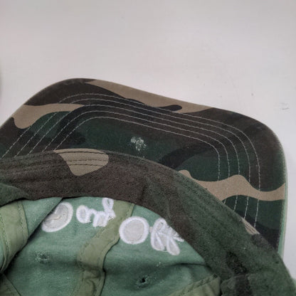 Day Off Slideback Hat Green OSFM Adjustable Embroidered Vented Holes 6 Panel