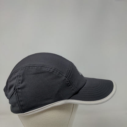 Adidas Climalite Fitted Hat Black OSFA Embroidered 3 Stripes Running