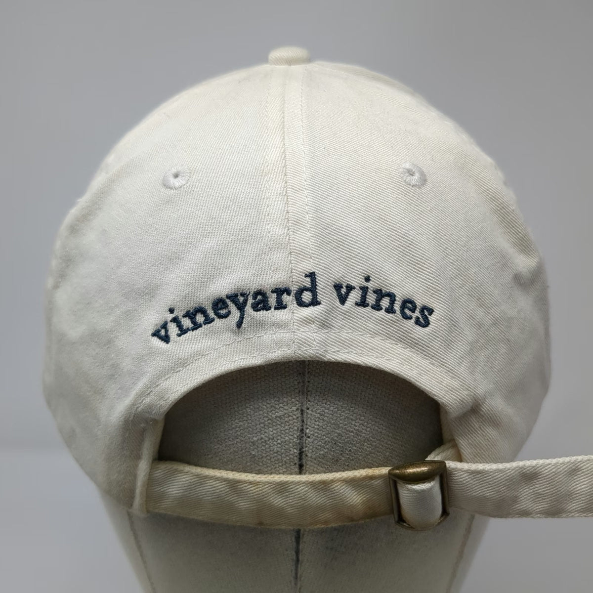 Vineyard Vines Baseball Cap White One Size Whale Logo Cotton Slideback Hat