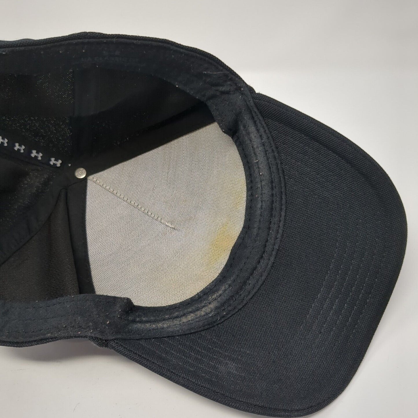 Under Armour Slideback Hat Black One Size Adjustable Classic Fit 6 Panel