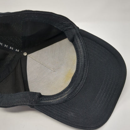 Under Armour Slideback Hat Black One Size Adjustable Classic Fit 6 Panel