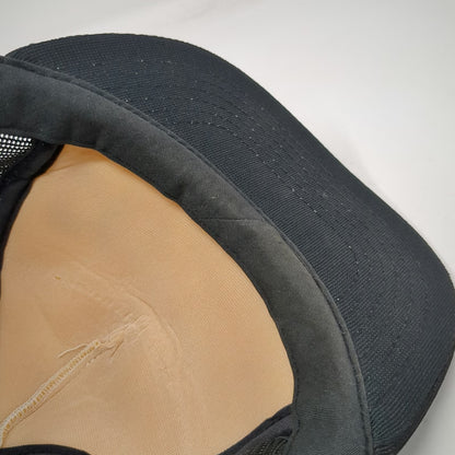 Youngan Cowboy Star Patch Trucker Hat Black Vintage Mesh Snapback Foam Front