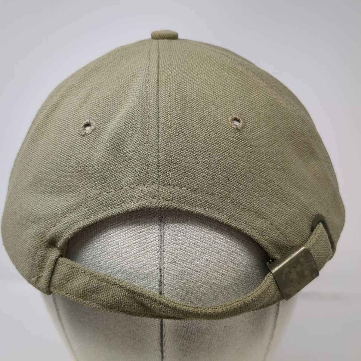 Carhartt Baseball Cap Brown Canvas Logo Made USA Slideback Duck Hat Vintage