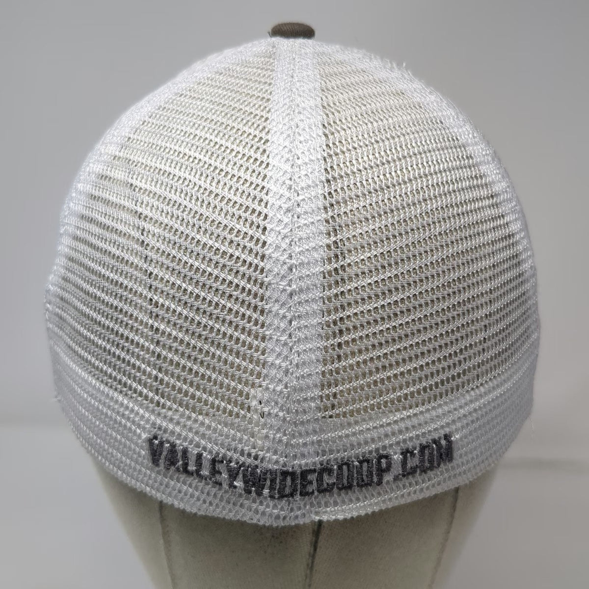 Valley Country Store Baseball Cap Gray L Mesh Fish American Flag Fitted Hat