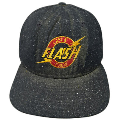 New Era Snapback Black L Cast & Flash Crew Green Underbrim Made in USA Hat