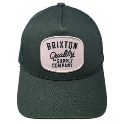 Brixton Trucker Hat Green White One Size Mesh Snapback Quality Supply Co