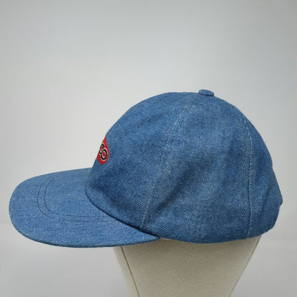 Omnico EACO Baseball Cap Blue OSFM Denim Snapback Made in USA Hat Embroidered
