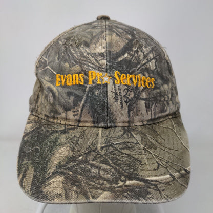 Evans Pro Services Strapback Hat Camouflage OSFM Adjustable Embroidered