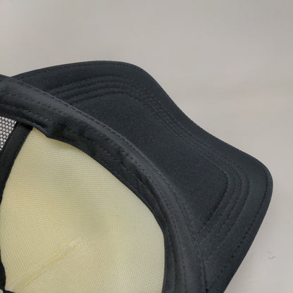 Brooklyn New York Snapback Trucker Hat Black One Size Mesh Back Colorblock