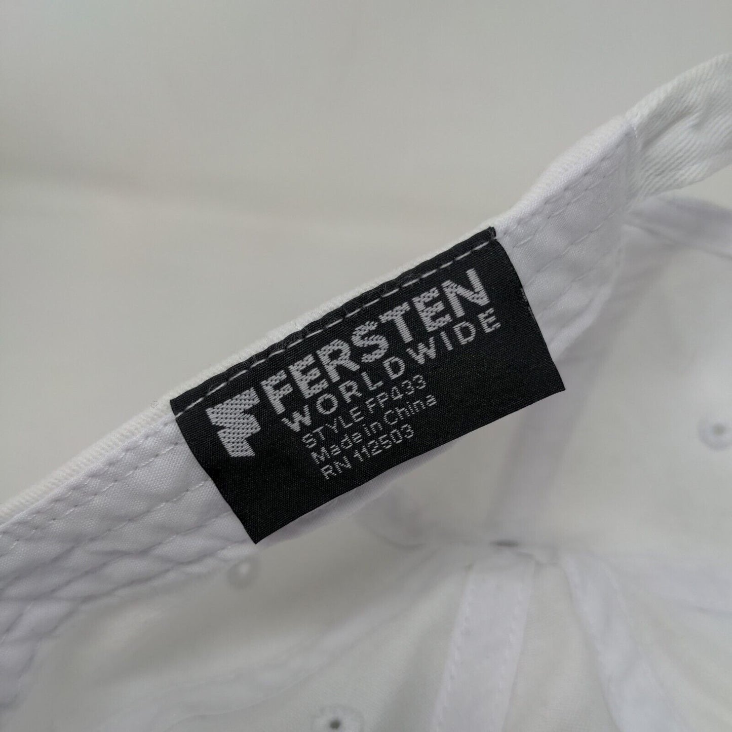Coaqua Slideback Hat White One Size Adjustable Embroidered Fersten Worldwide