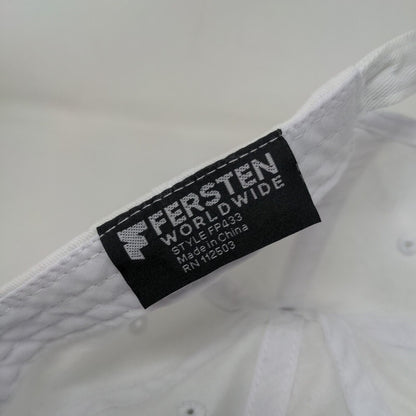 Coaqua Slideback Hat White One Size Adjustable Embroidered Fersten Worldwide