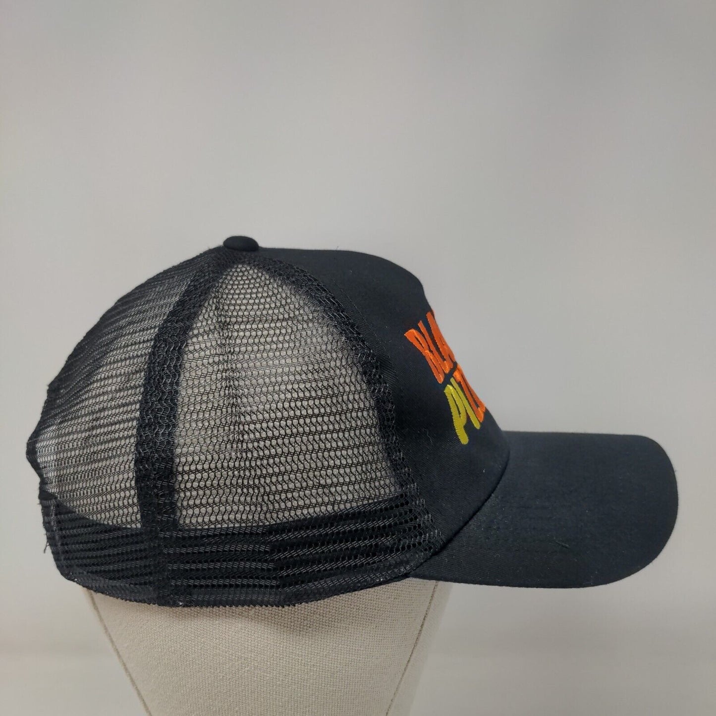 Blaze Pizza Snapback Trucker Hat Black OSFM Adjustable Embroidered Mesh Back Hit