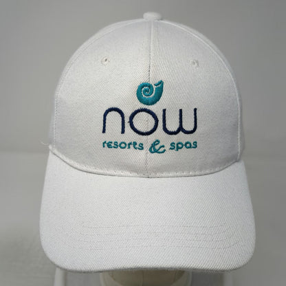 White Blue Green Now Resorts Spas Baseball Cap One Size Strapback Hat Logo