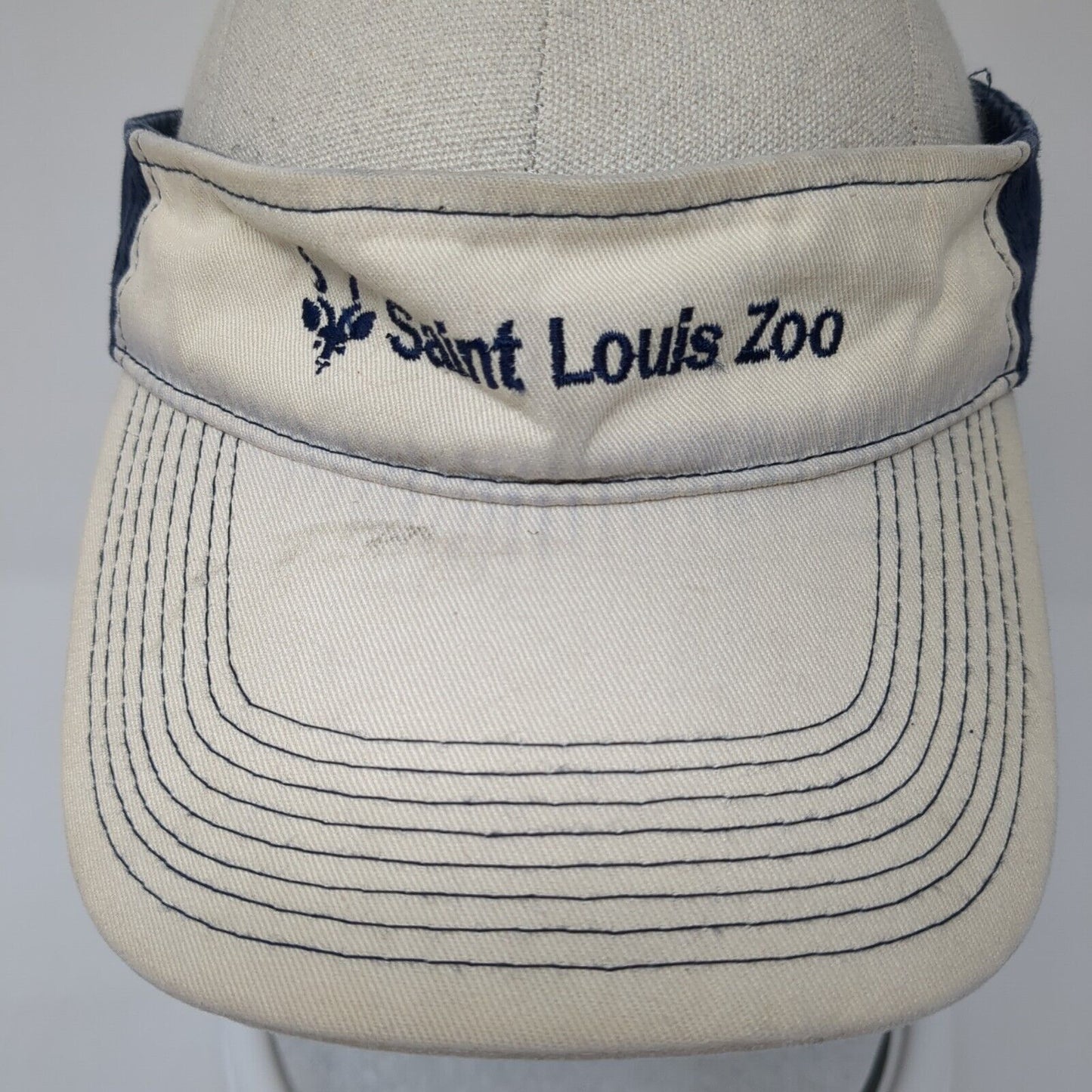 Saint Louis Zoo Strapback Sun Visor Hat Multicolor One Size Adjustable