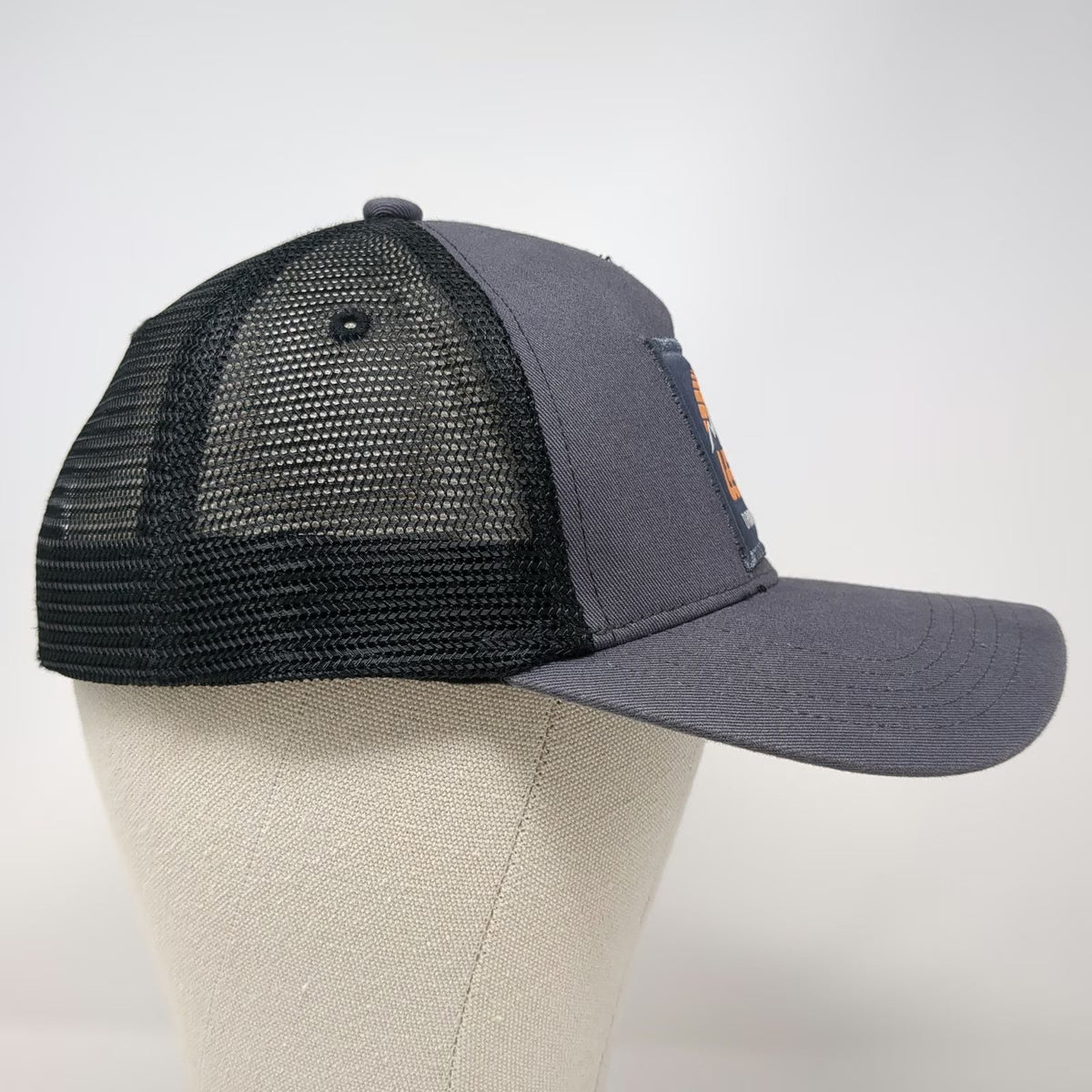 Leatt Trucker Hat Gray One Size Mesh Back Snapback Mountain Sunset Patch Hat