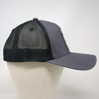 Leatt Trucker Hat Gray One Size Mesh Back Snapback Mountain Sunset Patch Hat