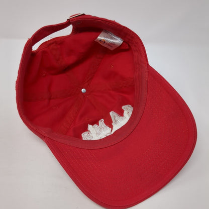 RAMS Jamesville DeWitt Slideback Hat Red One Size Adjustable Embroidered Cotton