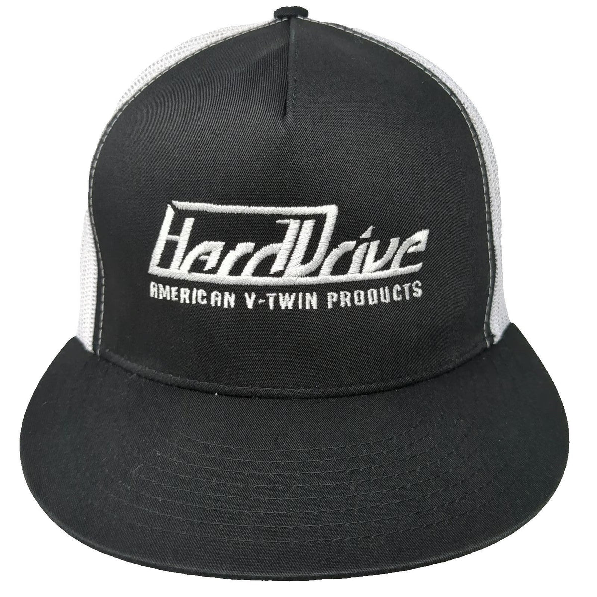 Yupoong Hard Drive American V-Twin Products Trucker Hat Black One Size Mesh Back