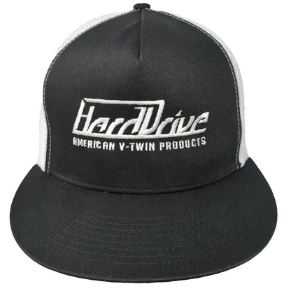 Yupoong Hard Drive American V-Twin Products Trucker Hat Black One Size Mesh Back
