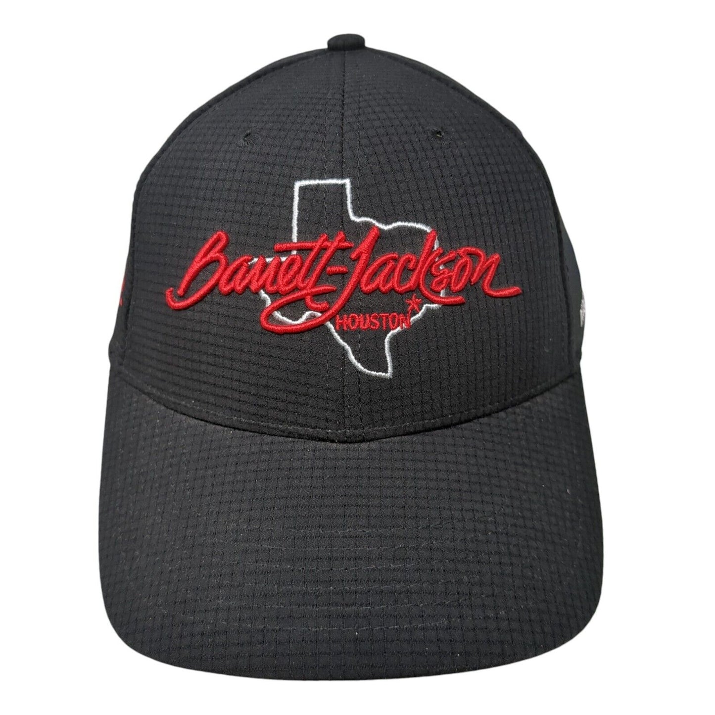 Barrett-Jackson Houston Strapback Hat Black One Size Adjustable Mid Fit Ahead