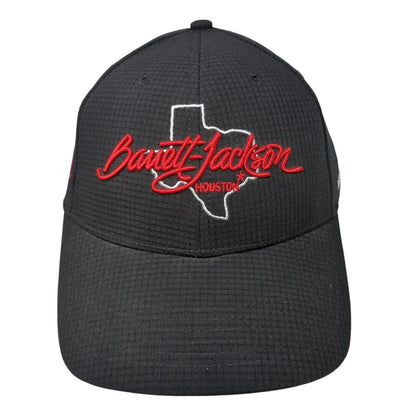 Barrett-Jackson Houston Strapback Hat Black One Size Adjustable Mid Fit Ahead