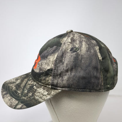 Under Armour Snapback Hat Green Camo One Size Mossy Oak Orange Embroidered