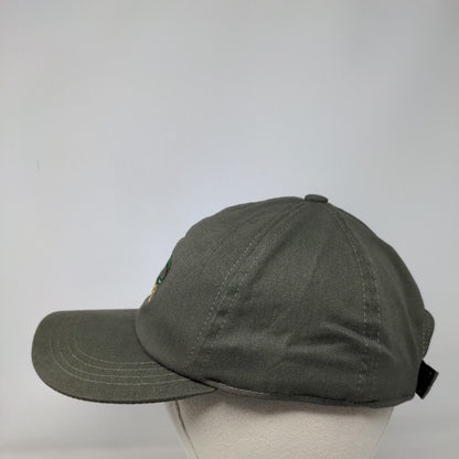 Costa Rica Pura Vida Iguana Strapback Hat Brown One Size Embroidered