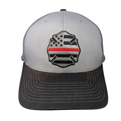 Richardson Snapback Trucker Hat Gray One Size Mesh Back Logo Patch