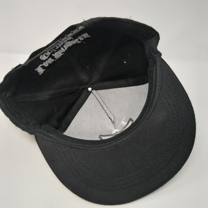 LA Los Angeles Crimes Snapback Hat Black OS Adjustable Embroidered 6 Panel