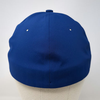 Flexfit Baseball Cap Blue M Fernandes Feeds Cow Cattle Ranch Hat Fitted Delta