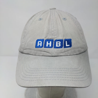 AHBL Slideback Hat Gray One Size Adjustable Embroidered Port Authority Cotton