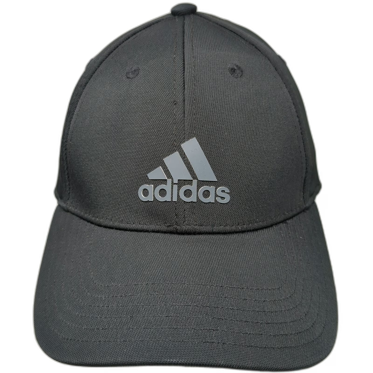 adidas Baseball Cap Black One Size Structured Performance Logo Adjustable Hat