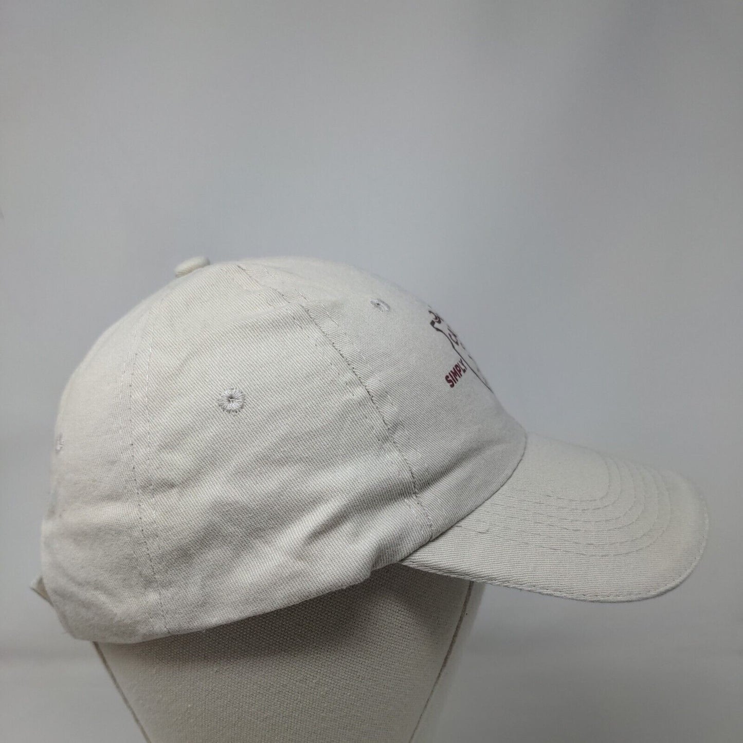 Cayce Cove Simply Stated Strapback Hat Tan One Size Adjustable 6 Panel