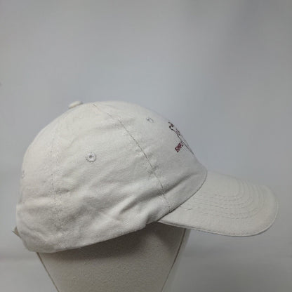 Cayce Cove Simply Stated Strapback Hat Tan One Size Adjustable 6 Panel
