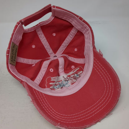 KBETHOS Baseball Cap Pink One Size God Bless America USA Cotton Frayed Edge Hat